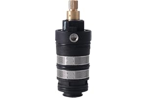 F Fityle Cartucho termostático Cartuchos de disco Fregadero Grifo de cocina Lavandería Mejoras para el hogar Cartucho de ducha termostático resistente al goteo, .3