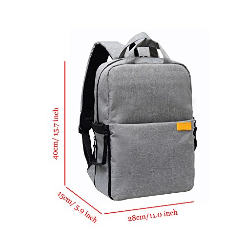 Sac    dos Yuhan Oxford multi-fonction imperm  able antichoc appareil photo SLR DSLR pratique photographie vid  o sac de voyage sac    dos pour appareil photo Nikon Canon Sony Pentax avec protection contre la pluie