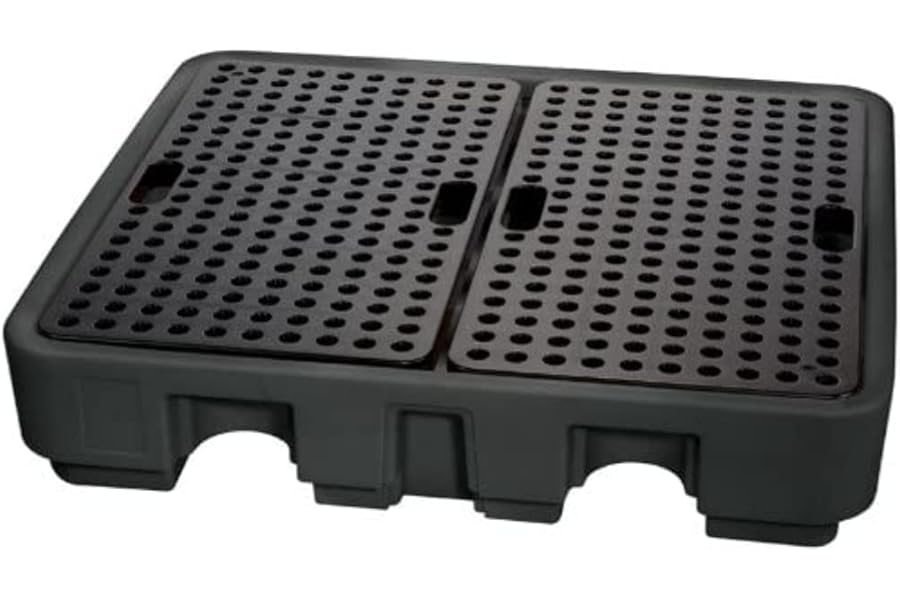 Draper 44059 Spill Containment Pallet with Four Drum Oil Capcity