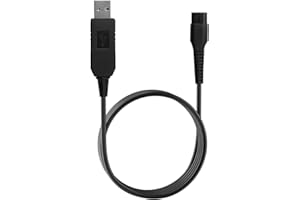 TIETOY 4.3V Shaver Charger Cable for Philips, One Blade Beard Trimmer Charger USB Charging Cable Electric Razor Replacement Power Cord Compatible with Philips A00390 Series RQ3 S300 S500 YQ3 S100