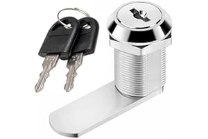 KEYMET 1 Schrankschloß Hebelschloß 25 mm Universalzylinder Möbelschloß Briefkastenschloß Durchmesser 19 mm