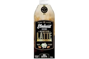Elmhurst 1925 Toasted Vanilla Almond Latte – Veganer Mandel-Latte mit Madagaskar-Vanille und Cold Brew Kaffee – Cremig, süß und vielseitig – 750 ml