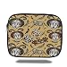 Produktbild Tablet Bag for Ipad air 2/3/4/mini 9.7 inch,Masquerade,Venetian Style Paper Mache Face Mask with Feathers Dance Event Theme,Mustard Brown White