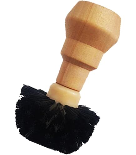 MHW-3BOMBER Brosse porte-filtre, brosse de nettoyage pour filtre à café spécialement conçue pour filtre de 58 mm - Accessoire professionnel Barista - Accessoire expresso - Nettoyage efficace - Modèle