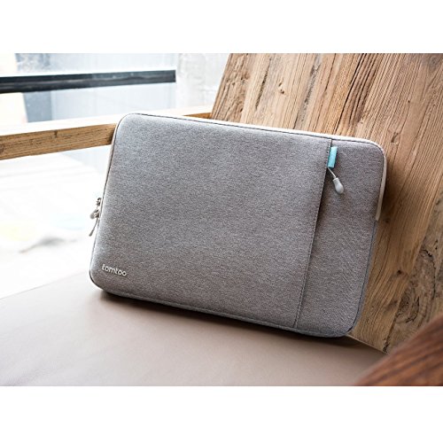 Tomtoc 360   Schutzh  lle f  r das neue 13 Zoll MacBook Pro Late 2016 12 9 Zoll iPad Pro  Sto  fester Stoff Laptop Schutztasche  Spritzwasserfest  Gra