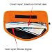 Produktbild Auto Signal Blocker Fall, sicherer Signal Blocker Tasche Bag, Diebstahl Lock, Handy Sichtschutz Sicherheit, Wifi/GSM/LTE/NFC/RF Blocke Orange