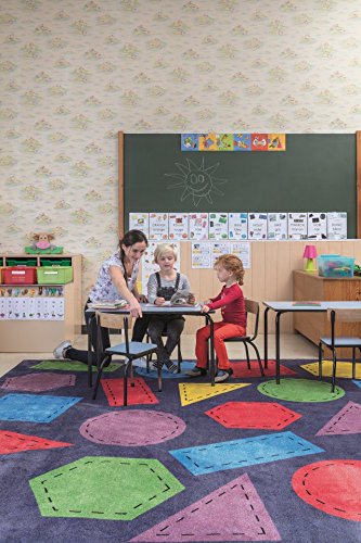Lernen und Spielen Kinder Teppiche Educational Fun Geometrische Formen in 300×300 cm - 2