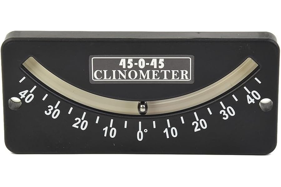 Clinometer High Accuracy For Boat Sailing, Mounted On The Bulkhead(45-0-45)