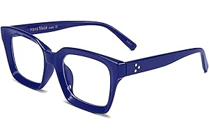 FEISEDY Classic Square Eyewear Non Prescription Clear Lens Glasses for Women Men Thick Frame Glasses B2461