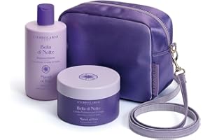 L'ERBOLARIO L’Erbolario Bella di Notte Beauty Bag Grandi Meraviglie – Bagnoschiuma 300 ml + Crema Profumata per il Corpo 250 ml + Beauty – EDIZIONE LIMITATA – fragranza dolcemente fiorita e vanigliata