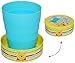 Produktbild 1 Stück _ faltbarer - Trinkbecher / Becher - " Disney Winnie the Pooh " - Zahnputzbecher / Malbecher - Faltbar - Reisebecher - Reisefaltbecher - Küche Essen Kind - Teddy Bär - Tigger / Ferkel - für Mädchen & Jungen - Zahnputzbecher - Kinderbecher - Trinkglas aus Kunststoff Plastik - Kinderglas - Trinklernbecher / Campingbecher - Plastikbecher
