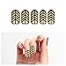Tattify Striped Nail Wraps - Baroque is the New Black (Set of 22)