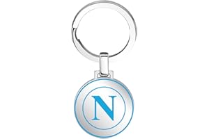 Clondo Portachiavi SSC Napoli in Acciaio Inossidabile – Prodotto Ufficiale Calcio – Gadget Elegante e Resistente con Logo SSCN – Idea Regalo per Tifosi Azzurri