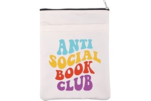 BAUNA Housse de livre anti-sociale pour les amateurs de livre - Cadeau amusant sarcastique - Cadeau bibliophile (Anti Social BM)