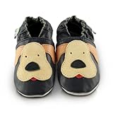 Snuggle Feet Puppy Blue Leather Baby Shoe