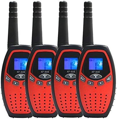 ZOFU 2 Pairs Walkie Talkies Long Distance Two Way Radio 8-Channels Handheld 2-Way Radio for kids Gift(Red)