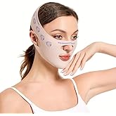 Onomo Y&uuml;z Şekillendirici Maske, V &Ccedil;ene Sıkılaştırıcı Band, Y&uuml;z ve Boyun İncelten Maske, Ten Rengi