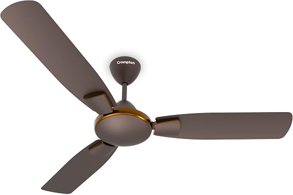 Crompton Highspeed Toro 1200 mm Designer Ceiling Fan BEE Star Rated Energy Efficient Anti-Dust Active Power Technology Upto 50% Less Heating 2 Year Manufacturer Warranty Magic Brown
