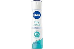 BEIERSDORF Nivea Lot de 6 déodorants en spray Dry Active pour femme Protection 72h 0% alcool 150 ml