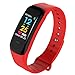 Produktbild kingko C18 Blutdruck Smart Armband, Bluetooth Smart Watch Fitness Tracker Blutdruck Pulsmesser (Rot)