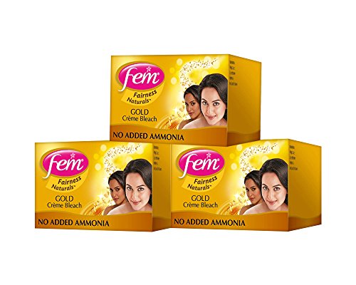 Fem Saffron Fairness Creme Bleach, 8g (Pack of 3)