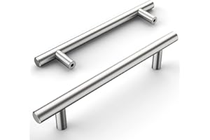 Amerdeco 20 Pieza Tiradores Cocina 192mm Tiradores Armarios Plata Tirador Puerta Tiradores Cajones de Acero Inoxidable Manillas Tiradores Para Muebles Tirador Puerta Corredera UK0009