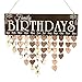 Produktbild Fangfeen DIY Holz Kalender Kalendar Erinnerung Forum für Familien Geburtstag Wörter Hängen Plaque Wohnkultur