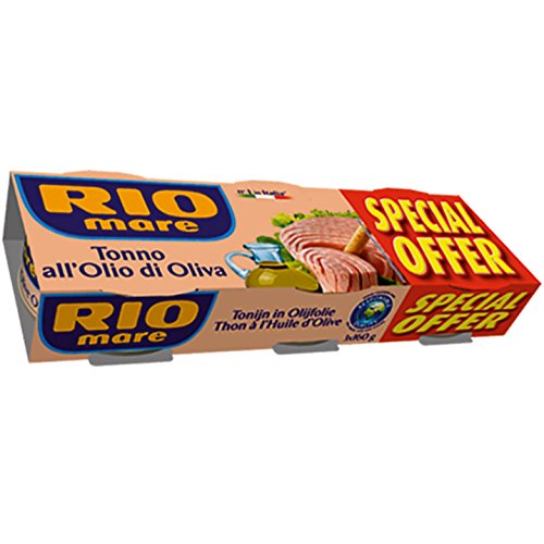 Preisvergleich Produktbild 3x Rio mare Thunfisch 'in Olivenöl', 160 g