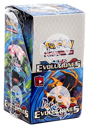 Preisvergleich Produktbild Evolutions Pokemon XY Mini Booster Box [18 Packs Castellano, Spanish]