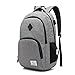 Produktbild Laptop Rucksack Business Rucksack für 15.6 Zoll Laptop Schulrucksack mit USB-Ladeanschluss für Arbeit Wandern Reisen Camping für Herren Damen, Oxford, 20-35L (Grau)
