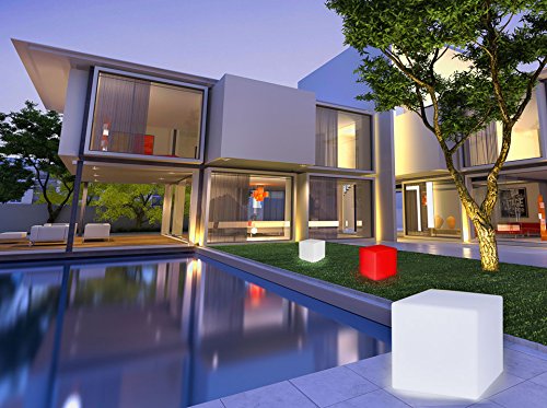 Bonetti LED Solar Würfelleuchte mit Farbwechsel 30 cm IP67 Solarlampe Dekoleuchte Außenleuchte Gartenlampe Dekowürfel Leuchtstein - 3