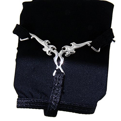 International Connection String Tanga con Forro de rodio Plateado de diseño Elegante