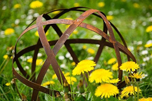 Dekokugel, Rost Ø 40cm Bando, groß - 5