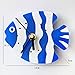 Produktbild Flashing- Mittelmeerart-Plastikwand-Taktgeber / Kühlraum-Aufkleber, Wohnzimmer-Schlafzimmer-Pers5onlichkeit-Wand-Anhänger ( Farbe : Blau , größe : 13*10.5*3cm )