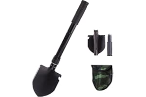 CPYJW Military Pala Pieghevole,Pala Pieghevole Multifunzionale Adatto per campeggio escursionismo zaino in spalla giardinaggio militare Escursionismo,Sopravvivenza,Outdoor
