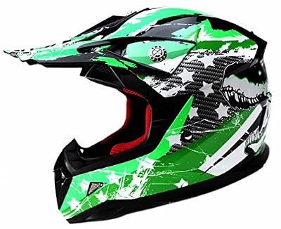 Yema Casque Moto Cross Enfant Quad Motocross - YEMA YM-211 Casque Intégral DH Enduro ECE Homologué-M