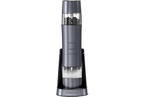 Cuisinart Elektryczny młynek do przypraw, soli i pieprzu, regulowany ceramiczny mechanizm mielący, młynek do soli, młynek do chilli, stal nierdzewna, SG6BE, niebieski (midnight blue)