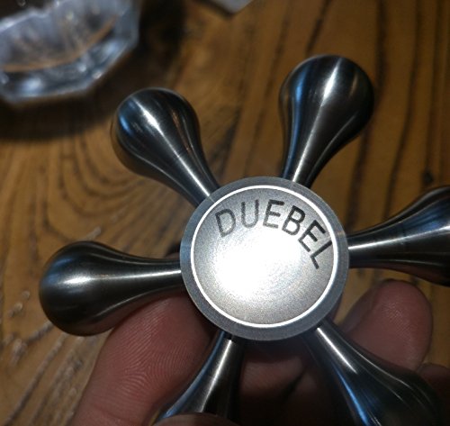 DUEBEL Fidget Spinner of Water Drips Hand Massager Spinner with Compositional Ends (Stainless Steel Drips)