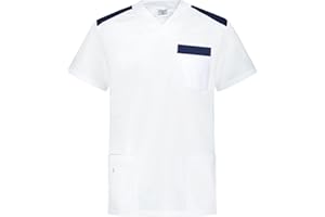 B-well Marco Herren Kasack Kurzarm V-Ausschnitt Pflege Schlupfkasack