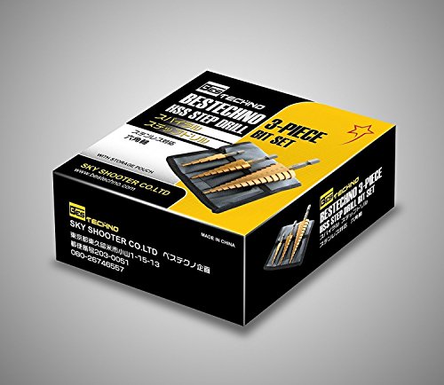 Bestechno Titan-Nitrid beschichtete Hochgeschwindigkeits stahl stufenbohrer im 4-12/4-20/4-32 mm Set - 6