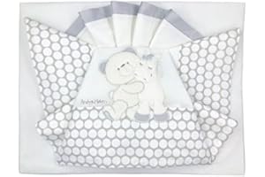 Andy & Helen 2/400d11 _ GR Drap Berceau Brodé, gris