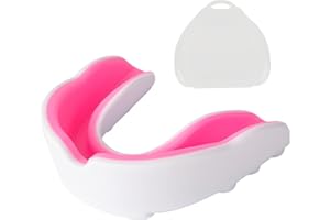 AIBAOBAO Paradenti professionale Slim Fit con custodia per sport a contatto, Scudo gengivale per Adulti con Custodia, per Calcio, Boxe, MMA, Rugby, Arti Marziali, Judo, Karate, Hockey, Wrestling