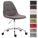 drehsessel dänisches design REIMS steht standsicher auf einem stabilen Metallgestell mit Kunststofflaufrollen. Durch das schlichte stilvolle Design fügt sich der Schreibtischstuhl problemlos in jeden Einrichtungsstil ein.