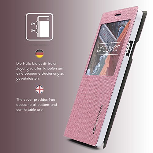 Urcover Samsung S-View Funda Carcasa Protectora Completa View Case Funda Libro Samsung Galaxy Note 4 Fucsia Urcover Samsung S-View Funda Carcasa Protectora Completa View Case Funda Libro Samsung Galaxy Note 4 Fucsia