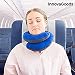 Produktbild GKA Nackenkissen mit Kinnstütze Reisekissen Kissen Reise Urlaub Flugzeug Zug Auto weich Komfort 37 cm