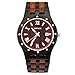 Produktbild YFWOOD Herren Uhren Handgefertigt Holz Armbanduhr Natur Holz Uhr (Ebenholz mit Sandale)