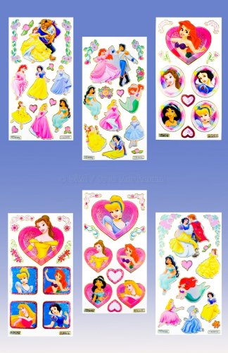 Preisvergleich Produktbild Sticker-Set Princess, 6-tlg. (X12)