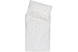 Jollein Juego de Ropa de Cama Infantil, 100 x 140 cm, 100% algodón, Certificado Öko-Tex, Ropa de Cama de bebé con Funda de Almohada