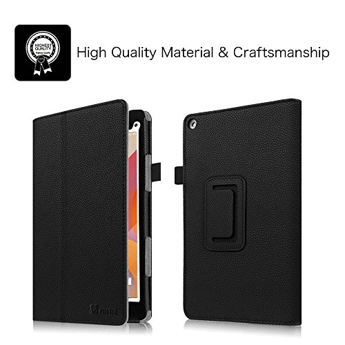 Fintie Medion Lifetab P8311 / P8312 / P8313 / P8314 / S8312 / S8311 Hülle Case – Folio Kunstleder Schutzhülle Tasche Cover Etui mit Ständerfunktion und Stylus-Halterung für MEDION LIFETAB P8311 (MD 99443) P8312 (MD 99334) / P8313 / P8314 (MD 99612) / S8312 (MD 98989) / S8311 (MD 98983) Tablet-PC (8 Zoll), Schwarz - 3