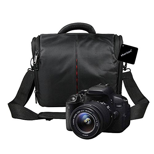 xhorizon TM MLK Messenger Housse de voyage r  sistant    l eau avec couverture de pluie   Bandouli  re pour Canon EOS 10D 20Da 30D 40D 50D 5D Mark II  D30 D60 1D 1Ds C Mark II N III IV X Cameras